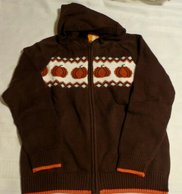 Gymboree Harvest Pumpkins Zip Sweater Size 4T 5T Choice NWT - Image 1 of 3