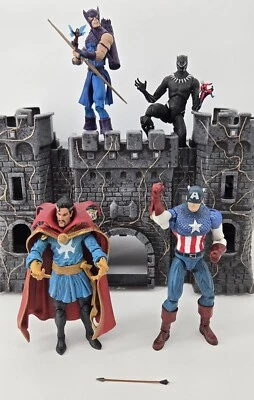 Marvel Select Avengers Capitán América Dr. Extraño Pantera Negra Avispa Ojo de Halcón Hormiga Foto 1 de 4