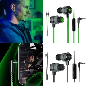 Corded Headphones in Ear 3.5mm Ear Sports Earbuds Earphones with Microphone - Zdjęcie 1 z 10