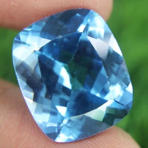 Piedras preciosas sueltas corte cojín brillante jeremejevita natural certificado 29,10 quilates - Imagen 1 de 6