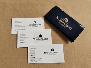 Maurice Lacroix Vintage Komplettsatz mit Garantieheft und Papieren gut T1 - Bild 1 von 4