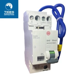 Wylex AFD RCBO 40 Amp 30mA Double Pole Type B 40A SIARC AFD Unit NHXS1B40 - Picture 1 of 2