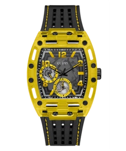 Reloj multifunción Guess GW0499G2 Phoenix Tunneau de silicona negro 44 mm para hombre - Imagen 1 de 5