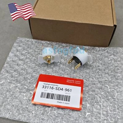 NEW 2x H1 Halogen Headlight Bulb Socket Holder For 2004-2008 Acura TSX USA - Image 1 of 4