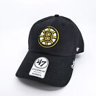 '47 Brand Boston Bruins Hat Womens Black Strap Baseball Cap NHL Hockey Sport New