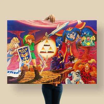 Zelda Jigsaw Puzzle Poster | Rare Classic Artwork | Nintendo Official - Bild 1 von 4