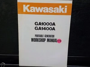 KAWASAKI GD1000A GD1400A-S PORTABLE GENERATOR SERVICE MANUAL MANUAL (K392) - Picture 1 of 3