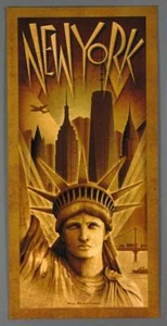 New York City, Metropolis, Statue of Liberty Freedom Tower Large Poster Brancato - Imagen 1 de 1