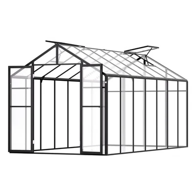 Polycarbonate Greenhouse Walk-in 8 x 14 Ft Heavy Duty Green House Outdoor Garden - Image 1 of 4