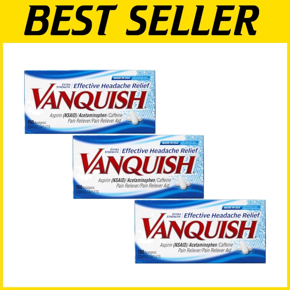 Vanquish Pain Reliever 100 Count (Pack of 2)