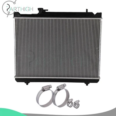 Radiador 2430 para Suzuki Grand Vitara 2001-2005 con abrazaderas de manguera de acero inoxidable Foto 1 de 4