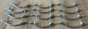 12 Vintage Fluted Chrome Drawer Pulls Center to Center 3" - Picture 1 of 2