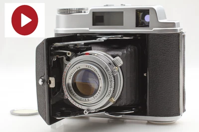 🎦CLA'd [TOP MINT] Konica Konishiroku Pearl IV Film Camera 75mm f3.5 Lens JAPAN - Image 1 of 4