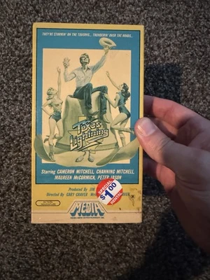 Texas Lightning Media Cannon VHS Movie Video Tape Rental Original Box HTF OOP - Image 1 of 4