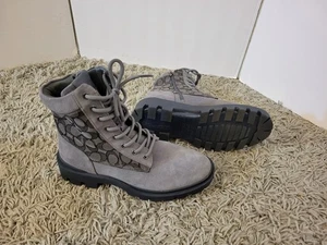 Bota de gamuza Coach Citysole Signature para hombre talla 9D color gris industrial CE954 - Imagen 1 de 24