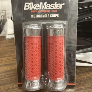 Bike Master Motorcycle Grips Red 101935 - New - Picture 1 of 2