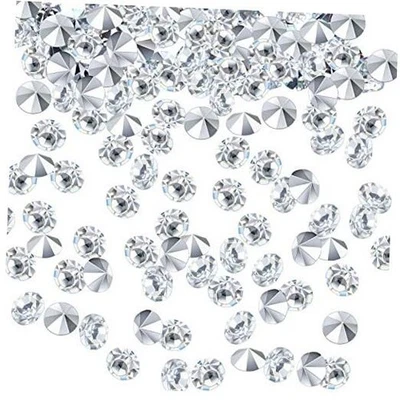 10000 cristales de confeti transparentes para mesa de boda diamantes acrílicos 3 mm plata Foto 1 de 4