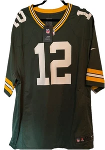 Camiseta para hombre XXL Nike NFL Green Bay Packers #12 Aaron Rodgers en el campo con etiquetas - Imagen 1 de 7