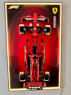 31.5" LED Display wall metal mount for LEGO 42207 Ferrari SF-24 F1 Car (A) - Image 1 of 4