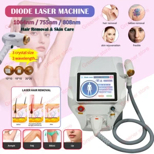 Diode Laser 3 Waves 755nm 808nm 1064nm Permanent Hair Removal Machine Painless - Picture 1 of 12