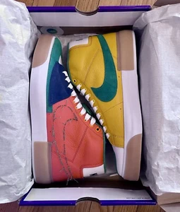 Nike SB Zoom Blazer Mid Edge L Safety Orange Gold DA2189-800 New Size 10.5 - Picture 1 of 8