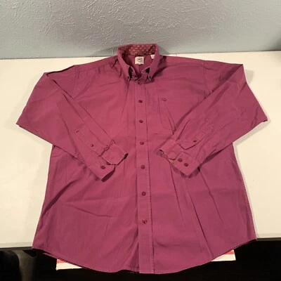 Camisa para hombre Cinch manga larga botón delantero talla M algodón vaqueros occidentales Foto 1 de 4