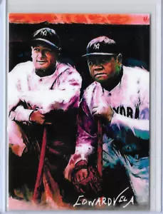 Babe Ruth Lou Gehrig Authentic Artist Unlimited Edition Karte - Bild 1 von 4