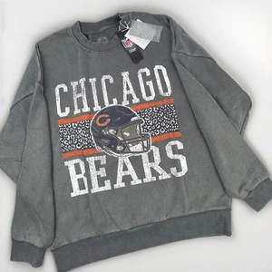 NFL Chicago Bears Gameday Couture Sudadera Cuello Redondo Grande De Colección ¡Lavado Suave! - Imagen 1 de 7