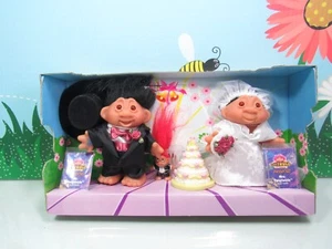 Muñecas Troll MR. TWIGTWZLE & MRS. TWIGTWZLE - 5" DAM - NUEVAS EN PAQUETE - Imagen 1 de 11