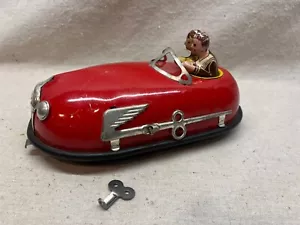 Vintage 1930 Lindstrom Skeeter Bug Wind Up Metal Bumper Car + key - Picture 1 of 8