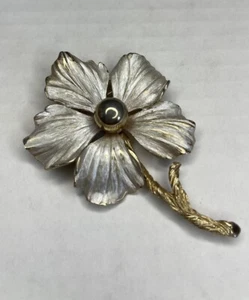 Broche prendedor flor floral pastel vintage hermoso detalle - Imagen 1 de 4