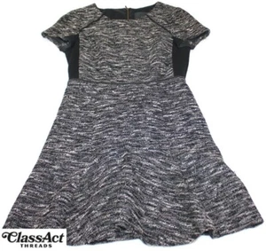 J. Crew tweed cap sleeve sheath dress Cotton Blend Zip Back size 0 - Picture 1 of 8