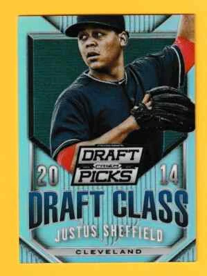 2014 Panini Prizm Perennial Draft Picks SILVER RC Justus Sheffield #29 (NVB) - Image 1 of 2