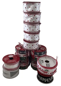 21 Weihnachtszeit Weihnachten & Geschenk Borte & Geschenkband Neu - Bild 1 von 7