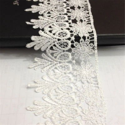 1 Yard Crochet Lace Ribbon Lace Trim DIY Embroidered For Sewing Craft Decoration - Image 1 of 3