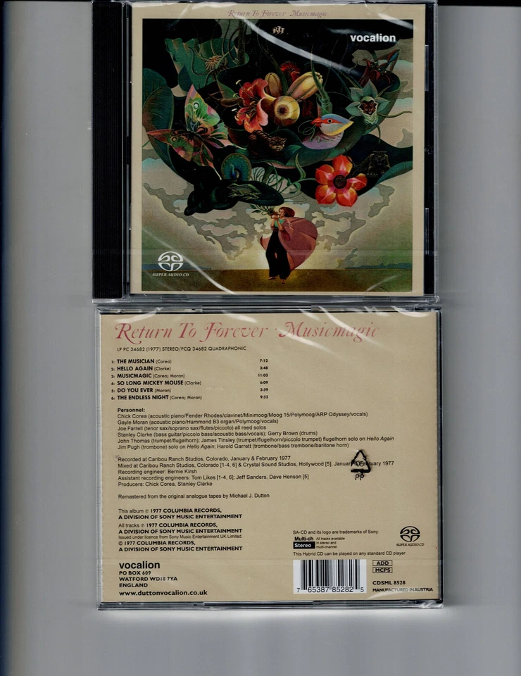 RETURN TO FOREVER - MUSICMAGIC (SACD 2017)  NEW *6 TRACKS* COREA CLARKE Foto 1 de 1