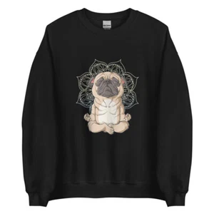 Namaste Zen Pug Meditación Yoga Amantes Regalo Sudadera - Imagen 1 de 8
