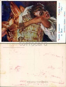 PUBBLICITA' LIEVITO DISTILLERIE MILANO-IL FORNARETO-AUTORE CODOGNATO-C75-12 - Picture 1 of 1