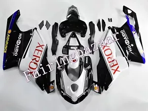 Kit de carenado de inyección ABS negro brillante blanco XEROX 2003 04 Ducati 749/999 - Imagen 1 de 6