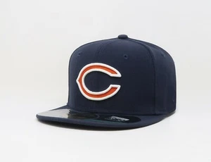 New Era 59Fifty Kids Boys Cap Chicago Bears C Navy Blue On Field Team Fitted Hat - Picture 1 of 5