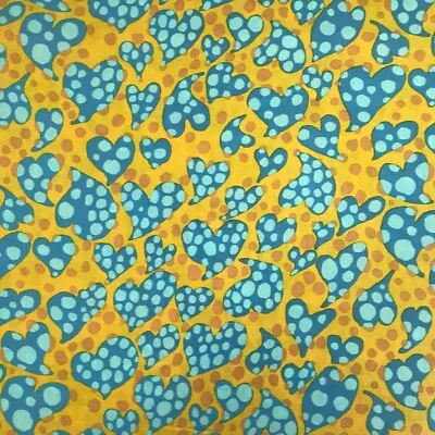Kaffe Fassett Quilting Cotton 1/2m / Fat / Long Quarters Disco Dots Gold - Image 1 of 3