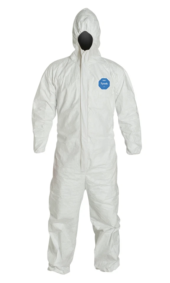 Traje Mono Desechable Dupont TY127S Blanco Tyvek (Tallas XL-4XL) Foto 1 de 1
