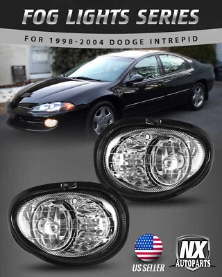 Luces antiniebla para 98-04 Dodge Intrepid lente transparente lámpara delantera repuesto izquierda+derecha Foto 1 de 4