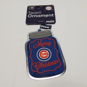 Merry Christmas Chicago Cubs Team Ornament - Picture 1 of 3