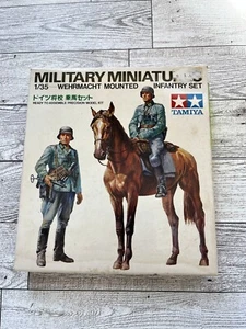 TAMIYA Military Miniatures - Wehrmacht Mounted Infantry Set - 1/35 - Kit #3553 - Picture 1 of 5