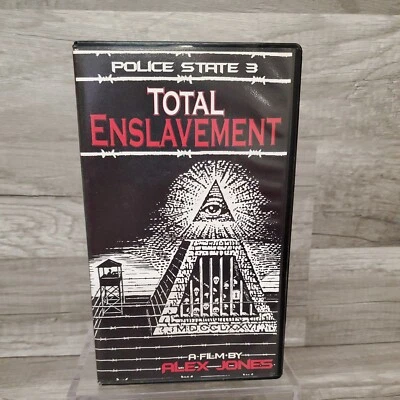 Alex Jones Police State 3 Total Enslavement VHS Tape Conspiracy Theory Info Wars Foto 1 de 4