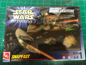 AMT Star Wars Episode 1 Droid Fighters Trade Federation 1/48 Kit SEALED CM286