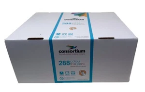 288 Consortium Fine Tip Felt Pens 12 Colours Colouring Pens Class Pack Washable - Picture 1 of 8