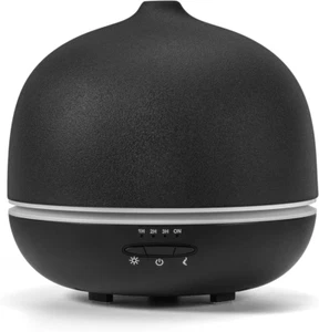 Diffusore Di Aromi in Ceramica per Oli Essenziali, 500 Ml, Umidificatore Nero, S - Foto 1 di 12