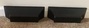 2 Piece Set of Decorative Black Floating Shelves - Picture 1 of 10